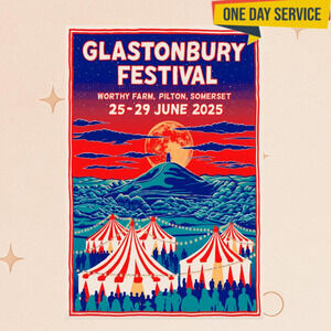 Glastonbury Festival Worthy Farm In Pilton Somerset Jun 25-29 2025 Poster